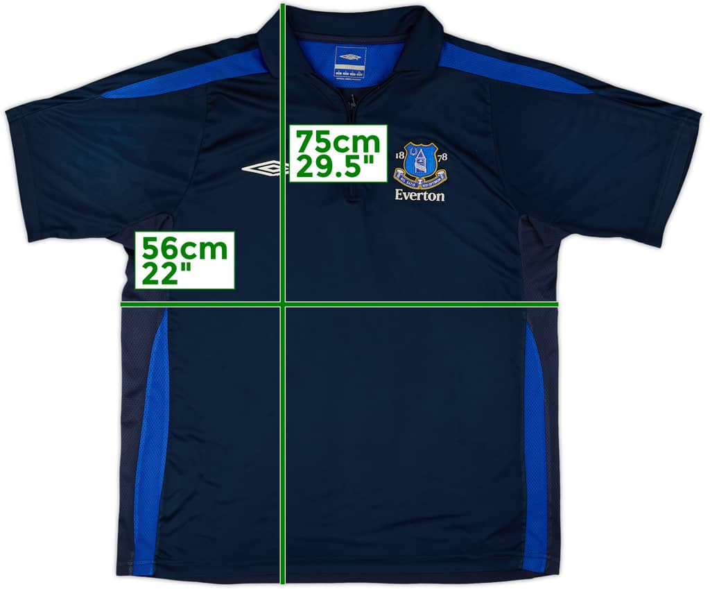 2004-05 Everton Umbro 1/4 Zip Training Shirt - 5/10 - (L)
