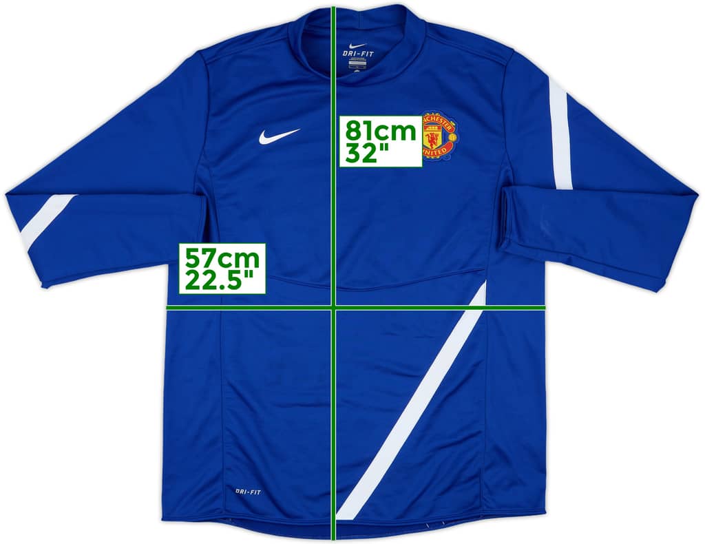 2011-12 Manchester United Nike Drill Top - 8/10 - (XL)