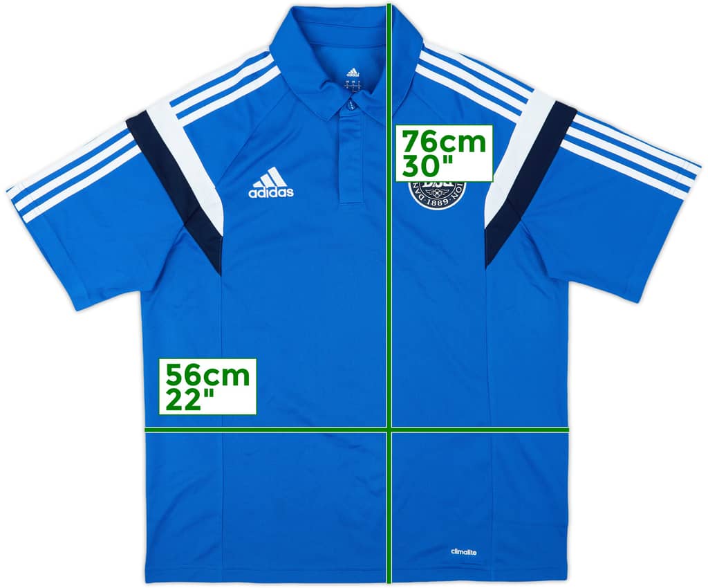 2014-15 Denmark adidas Polo Shirt - 9/10 - (L)