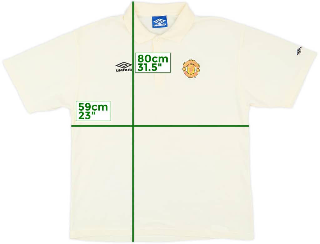 1998-99 Manchester United Umbro Polo Shirt - 5/10 - (XL)