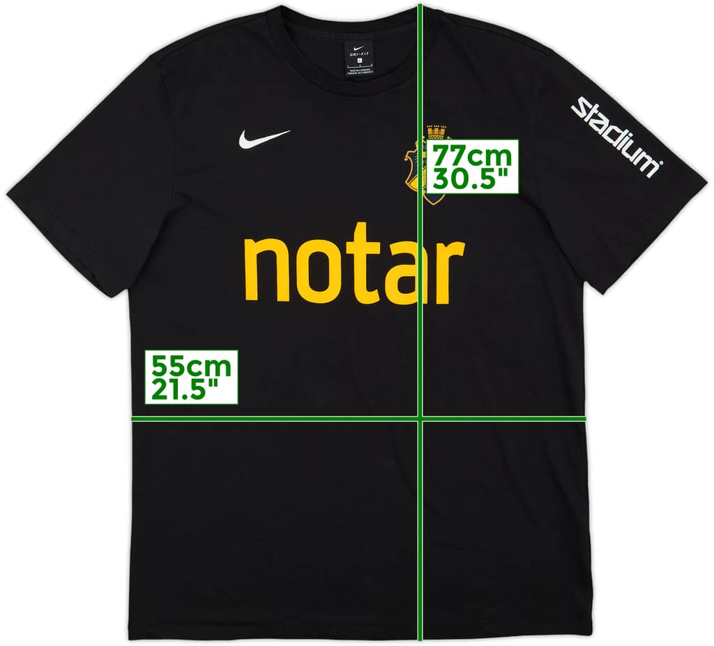 2019-20 AIK Stockholm Nike Cotton Training Tee - 8/10 - (L)