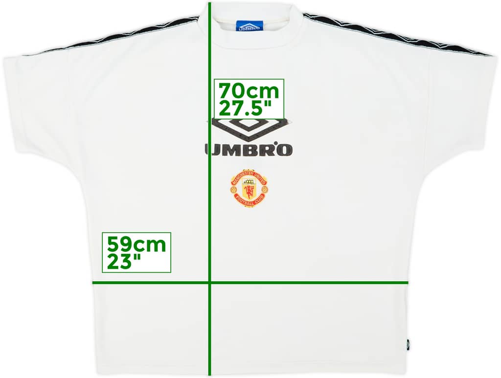 1994-96 Manchester United Umbro Training Shirt - 6/10 - (XL)