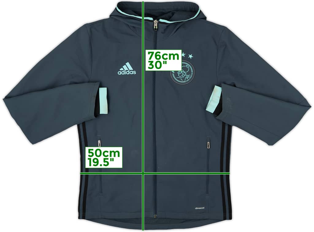2016-17 Ajax adidas Hooded Track Jacket - 7/10 - (S)
