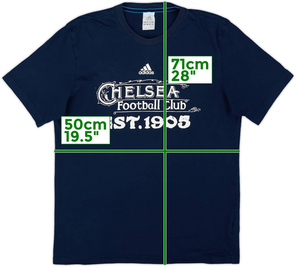 2012-13 Chelsea adidas Cotton Tee - 7/10 - (M)