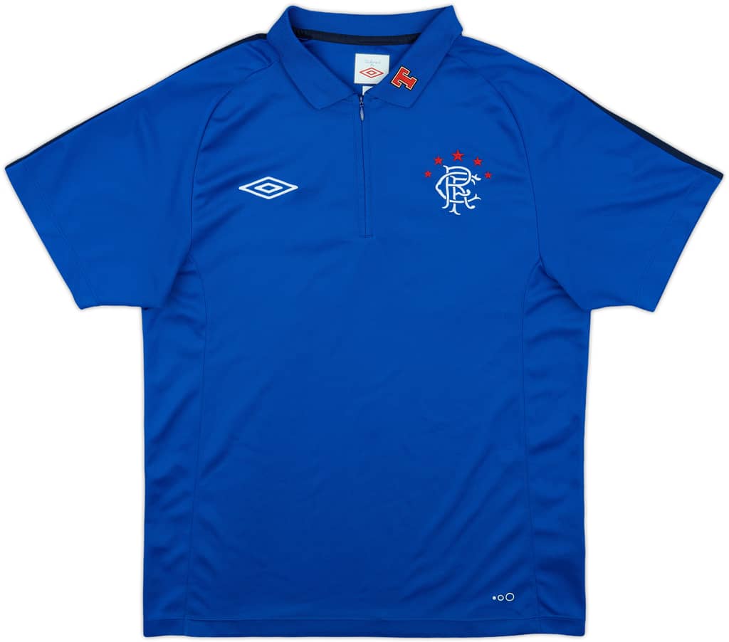 2011-12 Rangers Umbro 1/4 Zip Polo Shirt - 8/10 - (M)