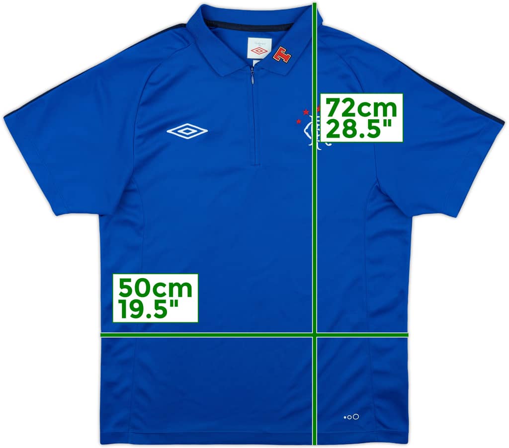 2011-12 Rangers Umbro 1/4 Zip Polo Shirt - 8/10 - (M)