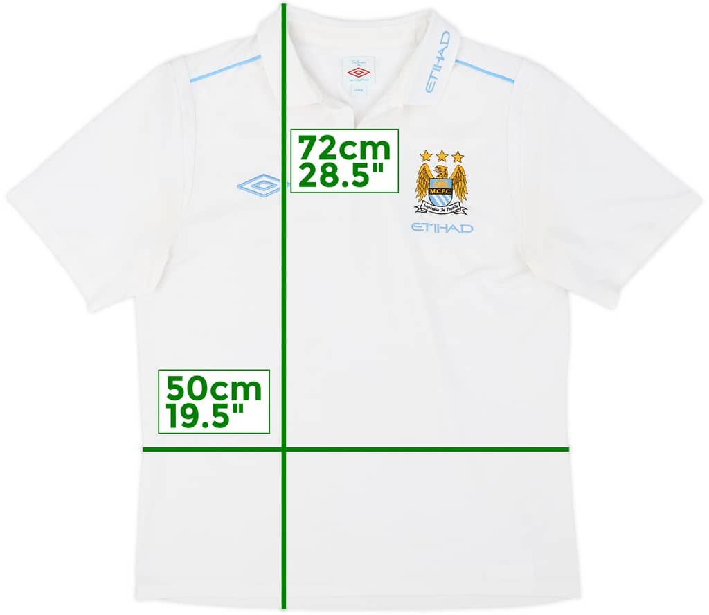 2010-11 Manchester City Umbro Polo Shirt - 6/10 - (L)