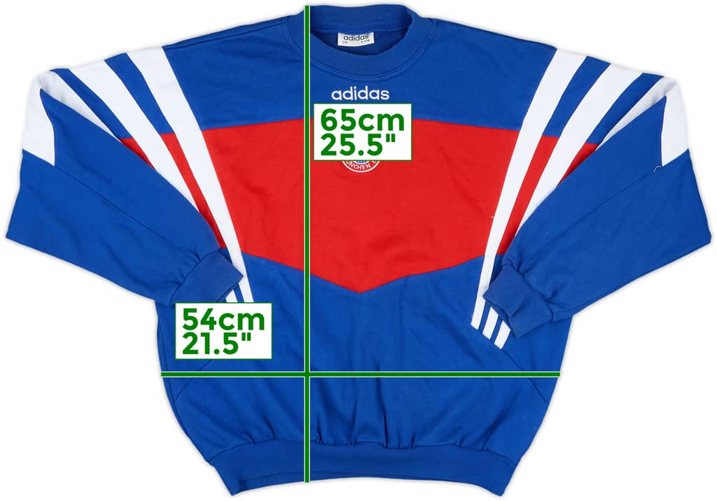 1995-96 Bayern Munich adidas Sweat Top - 8/10 - (M)