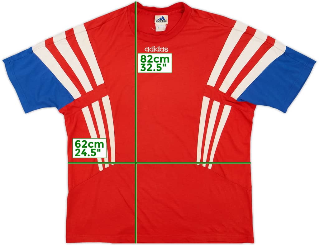 1995-96 Bayern Munich adidas Cotton Tee - 8/10 - (XL)