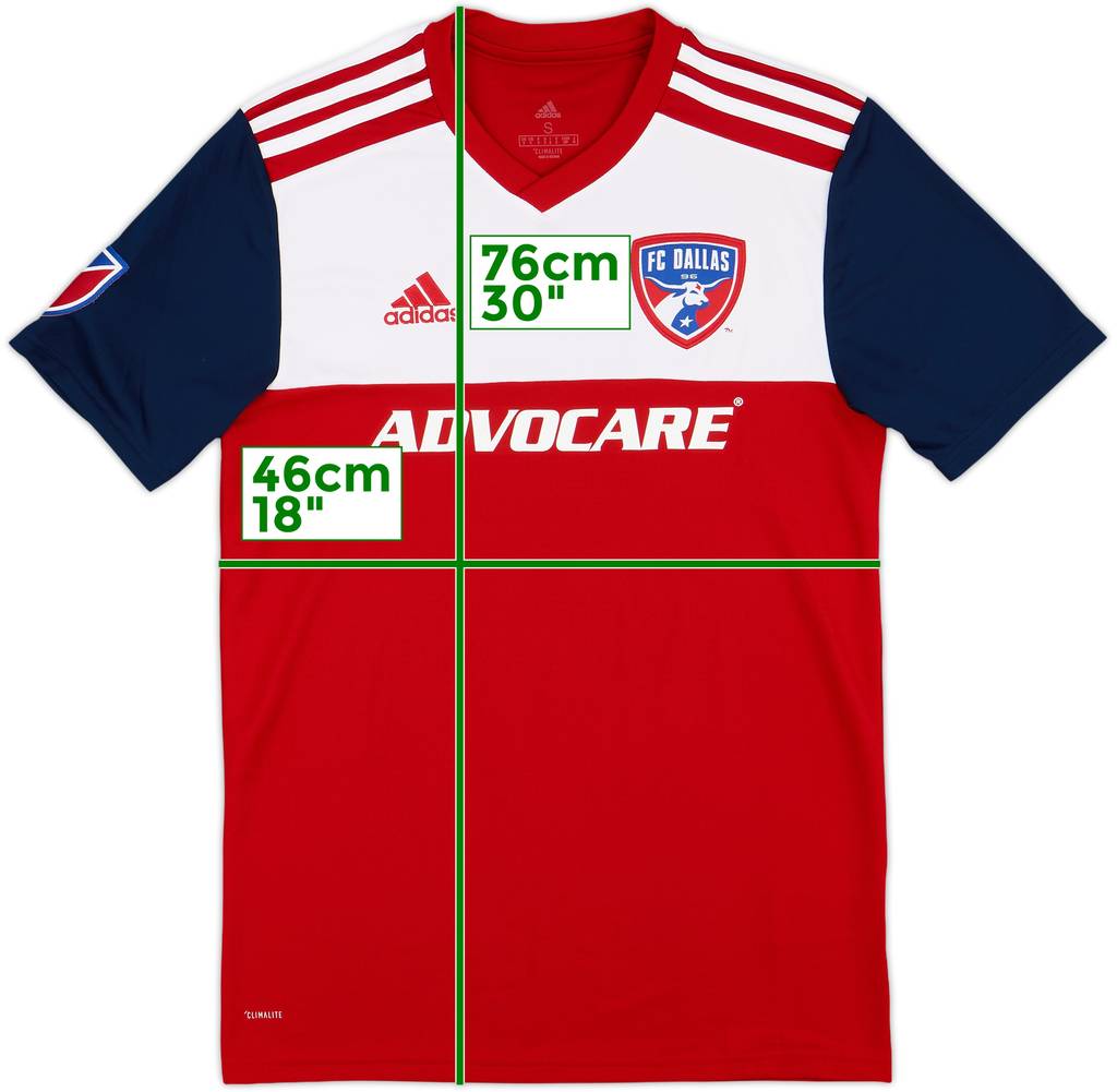 2018-19 FC Dallas Camiseta Local - 8/10 - (S)
