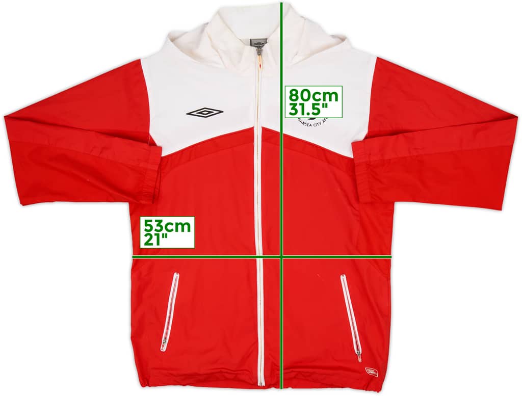 2009-10 Swansea City Umbro Hooded Track Jacket - 8/10 - (L)