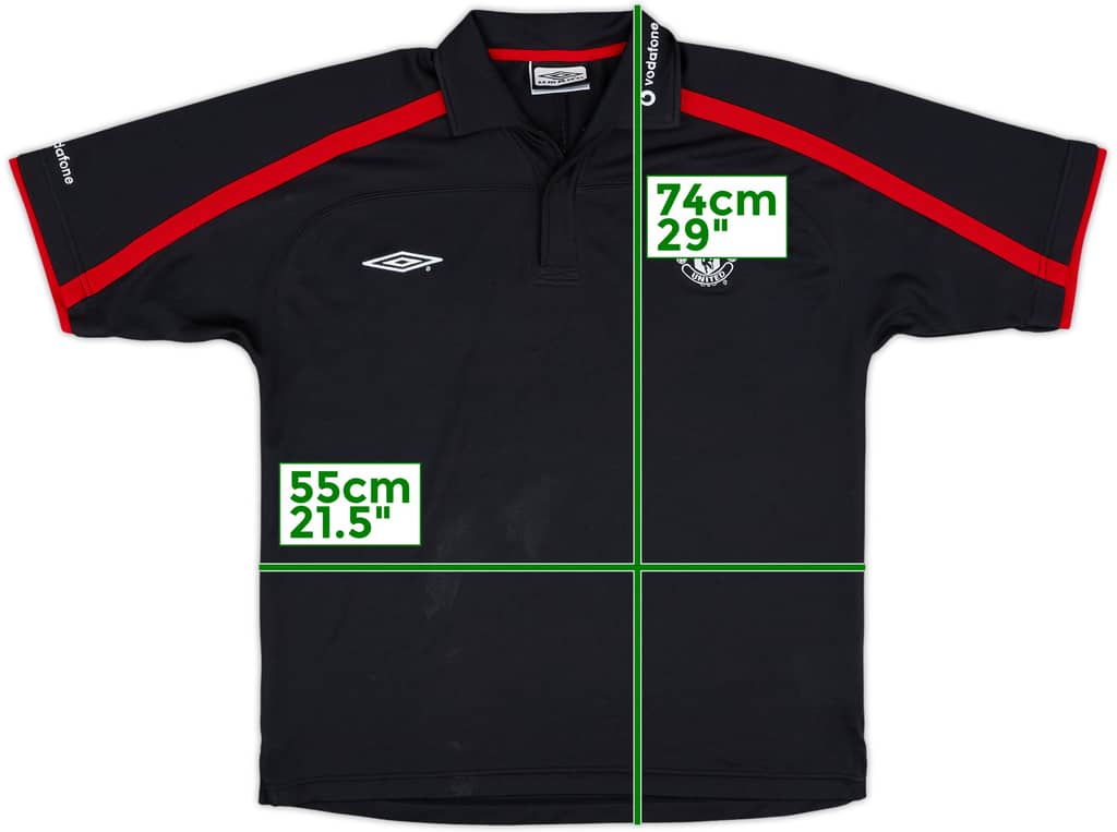 2000-01 Manchester United Umbro Polo Shirt - 5/10 - (L)