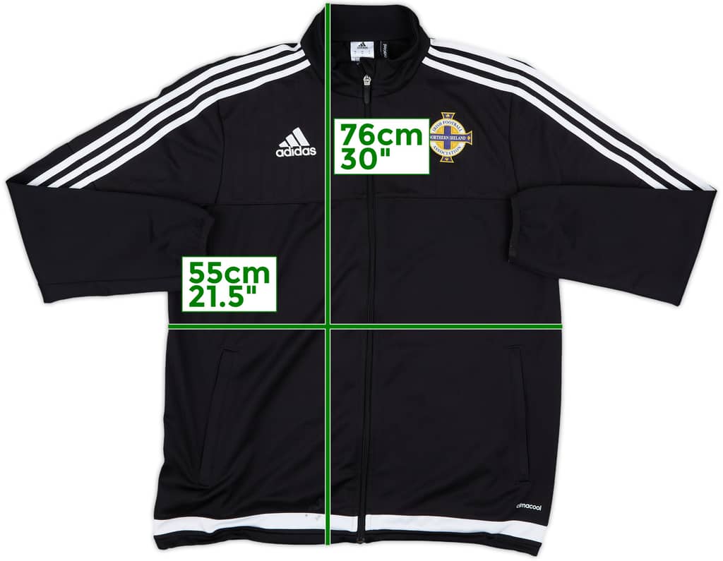 2015-16 Northern Ireland adidas Track Jacket - 7/10 - (M)