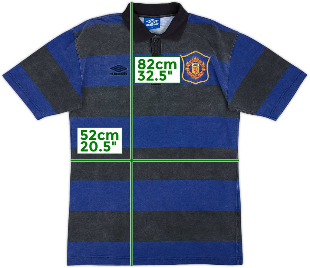 1994-95 Manchester United Umbro Polo Shirt - 5/10 - (M)