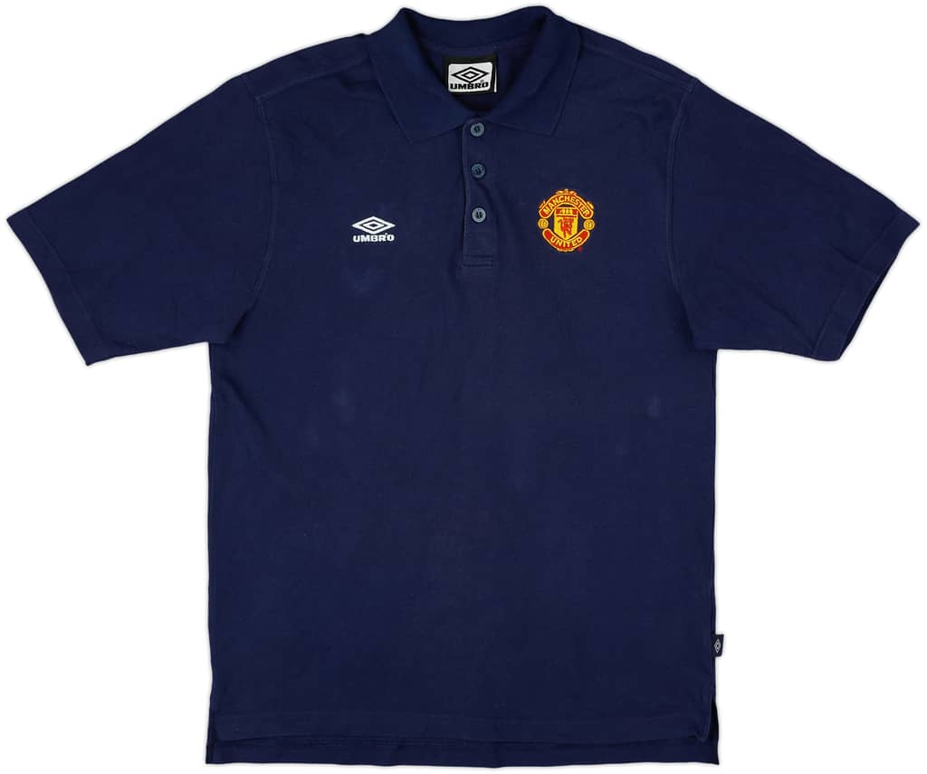 1999-00 Manchester United Umbro Polo Shirt - 8/10 - (M)