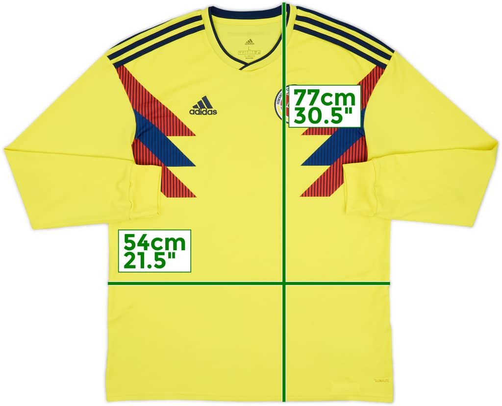 2018-19 Colombia Home L/S Shirt - 9/10 - (L)