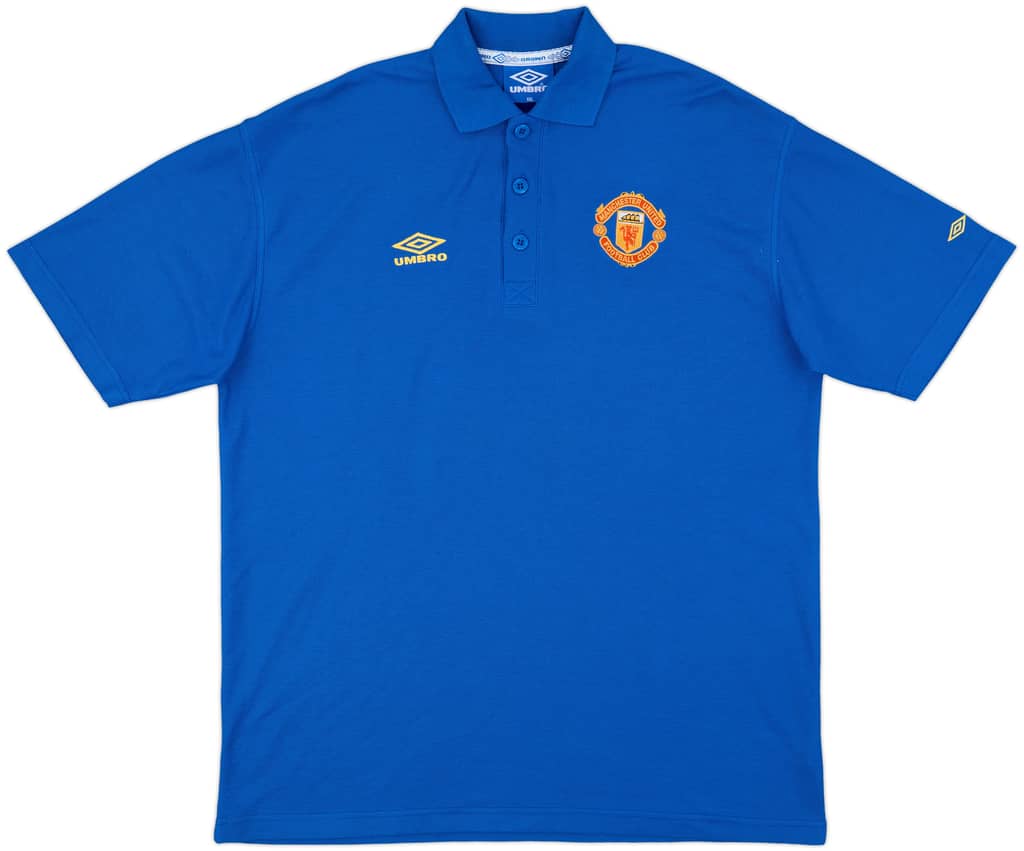 1996-98 Manchester United Umbro Polo Shirt - 8/10 - (XXL)