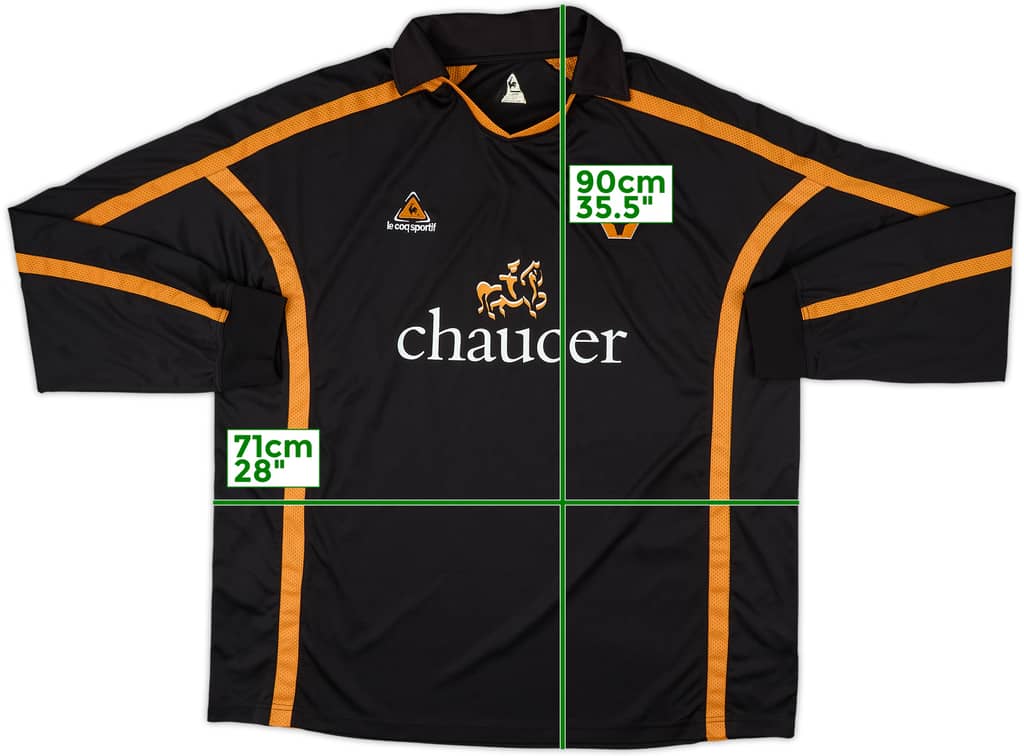 2005-06 Wolves Away L/S Shirt - 10/10 - (4XL)