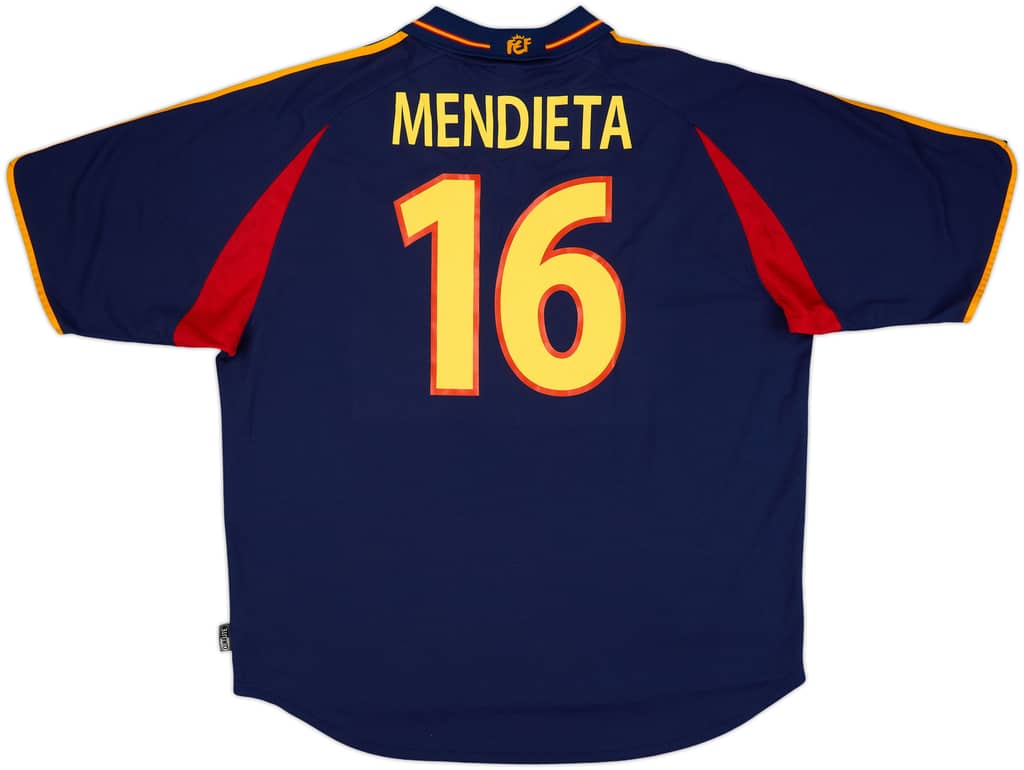 2000-02 Spain Away Shirt Mendieta #16 - 8/10 - (XXL)