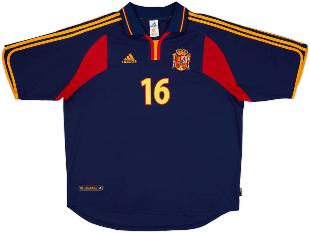 2000-02 Spain Away Shirt Mendieta #16 - 8/10 - (XXL)