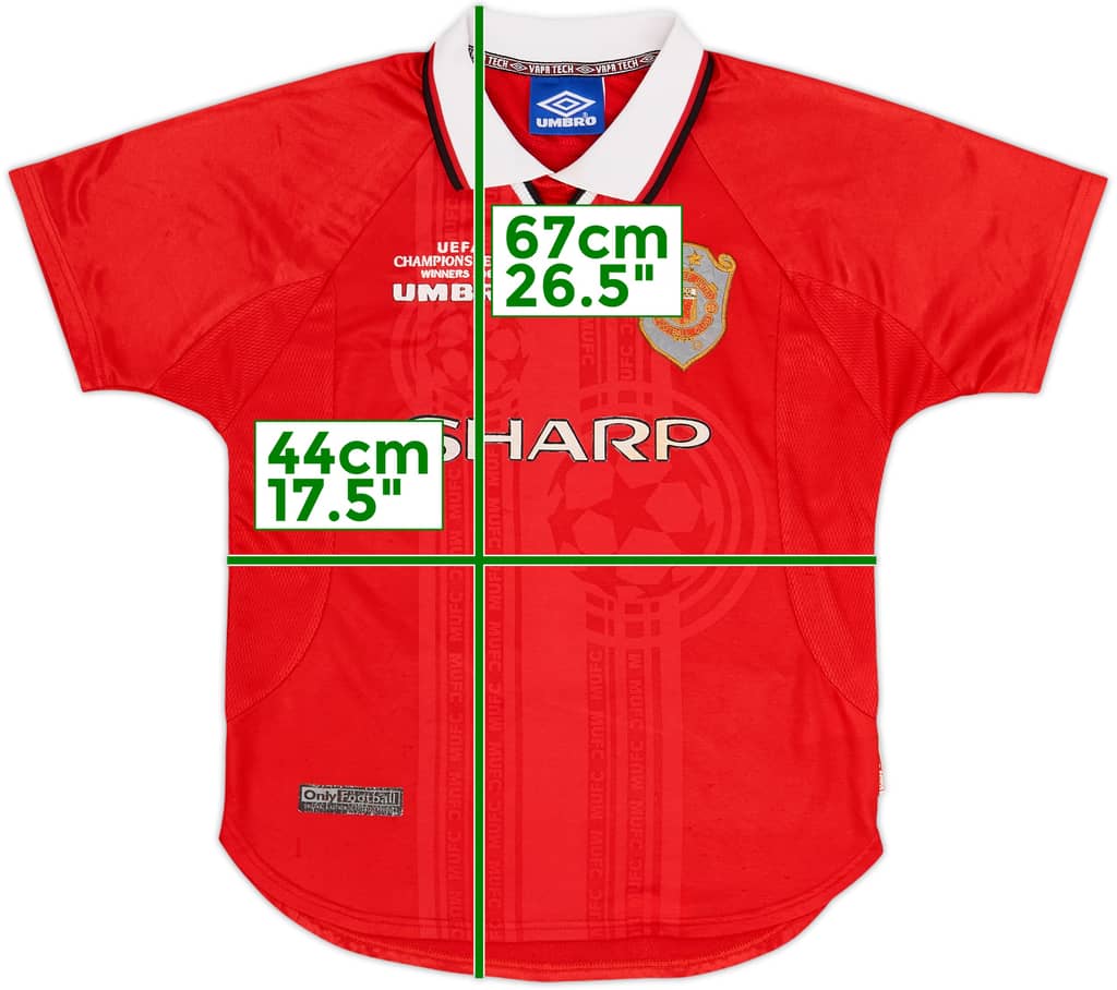 1999-00 Manchester United 'CL Winners' Shirt - 8/10 - (L.Boys)