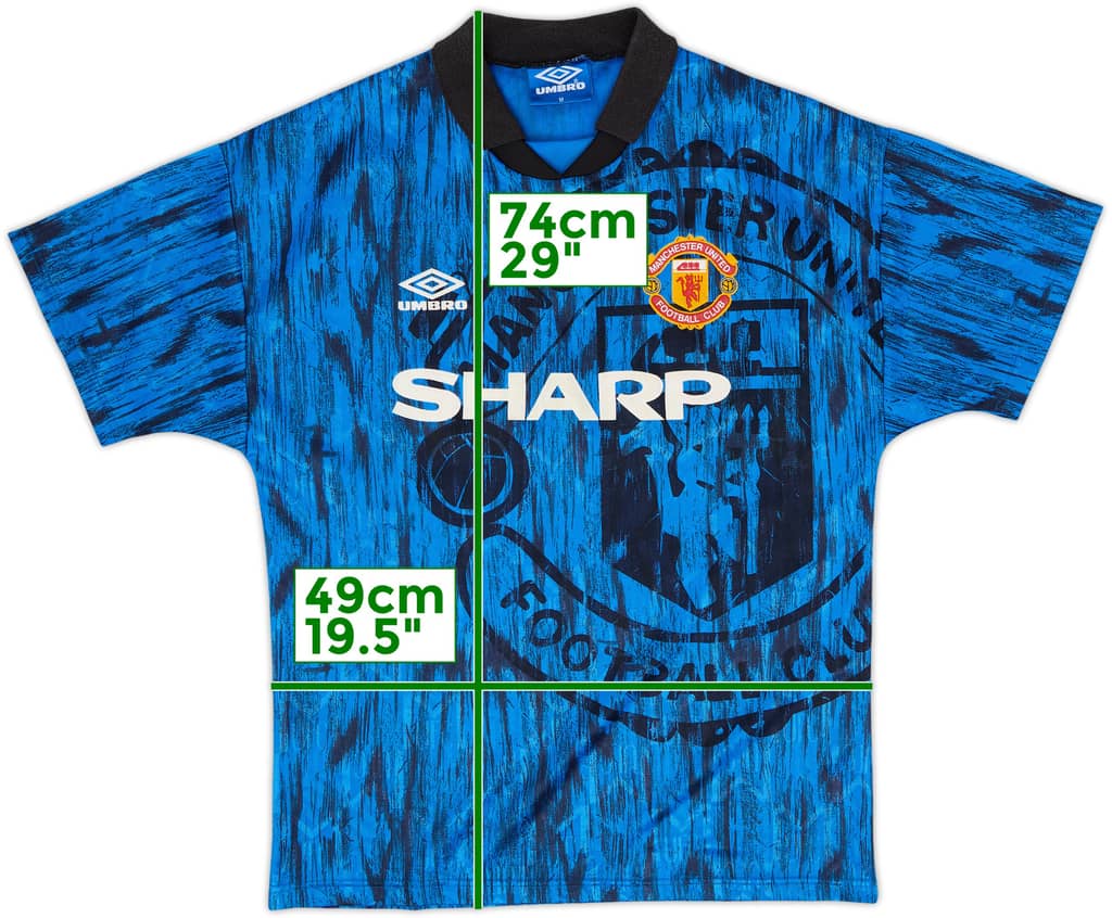 1992-93 Manchester United Away Shirt - 9/10 - (M)