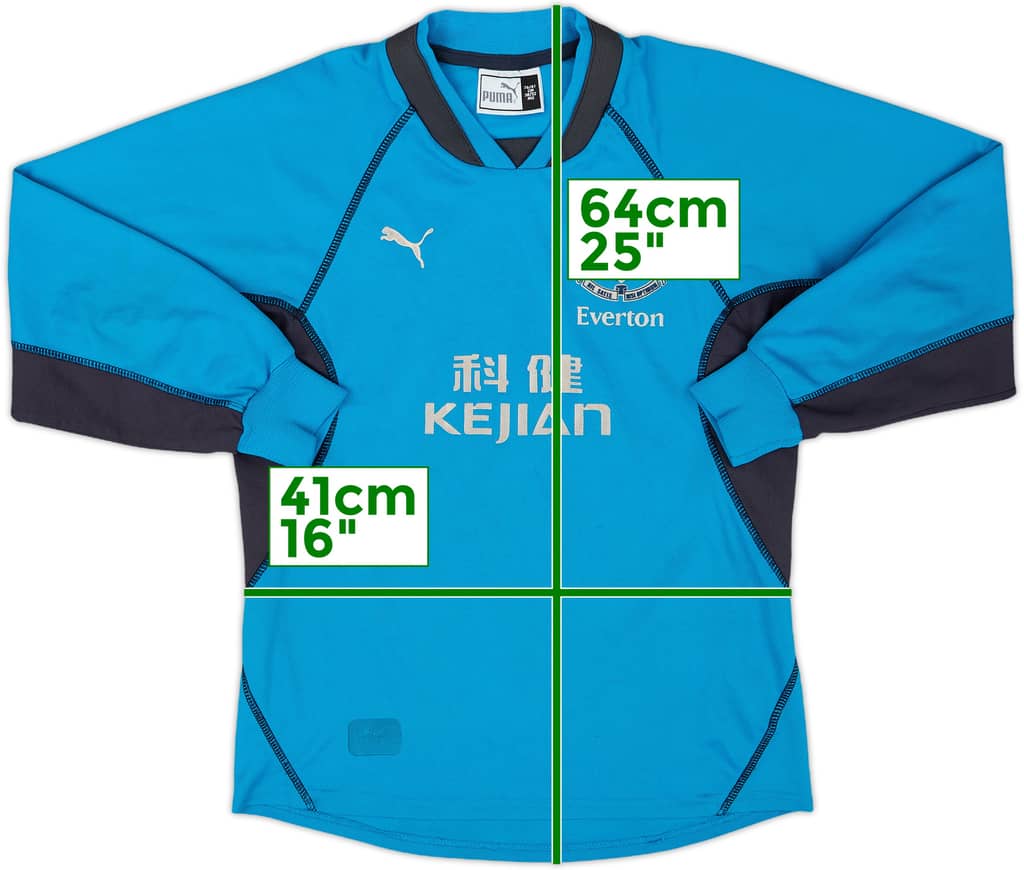 2002-03 Everton GK Shirt - 7/10 - (M.Boys)