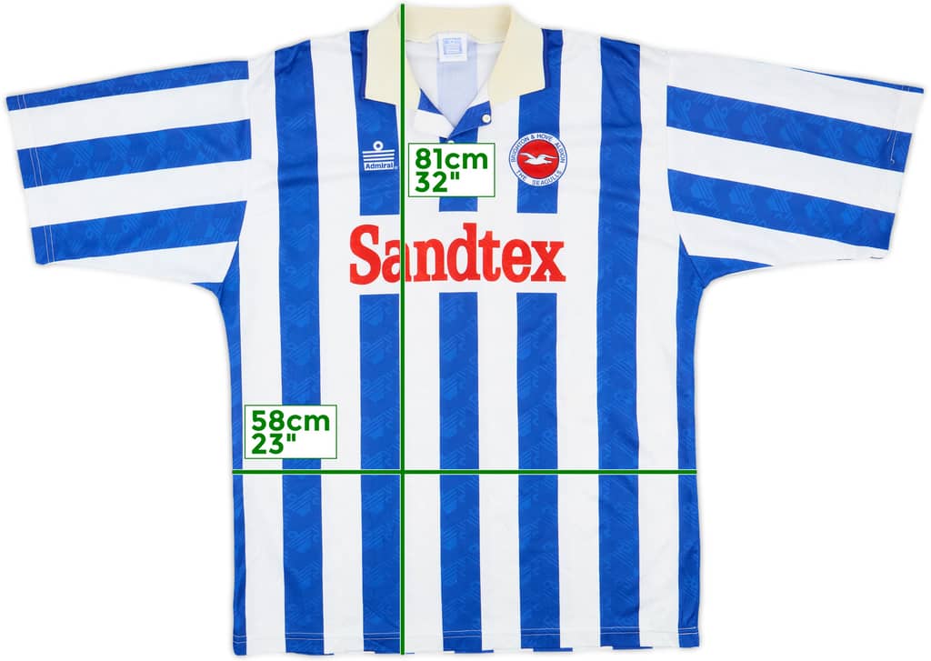1994-97 Brighton Home Shirt - 6/10 - (XL)