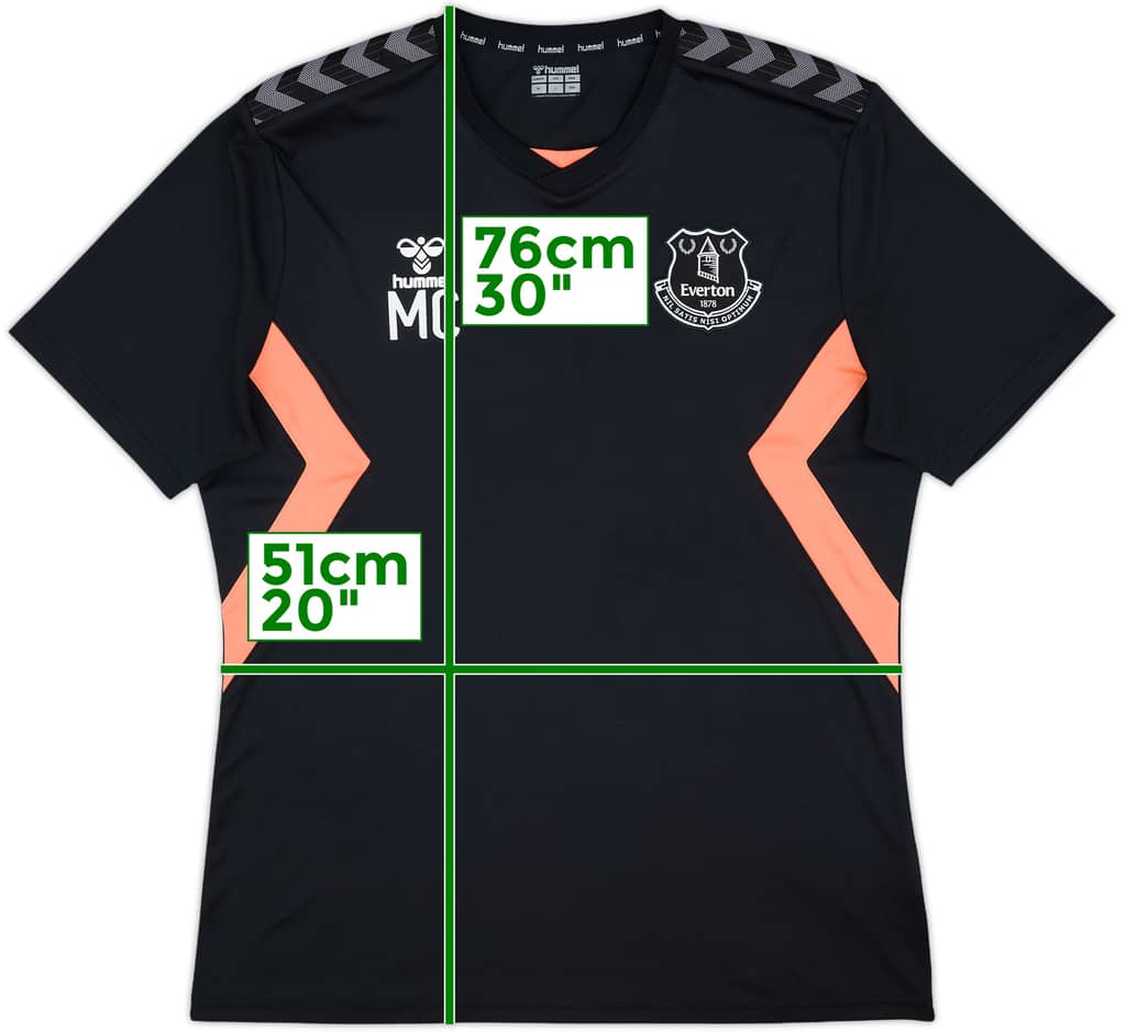 2021-22 Everton Hummel Staff Issue Training Shirt MC - 10/10 - (XL)
