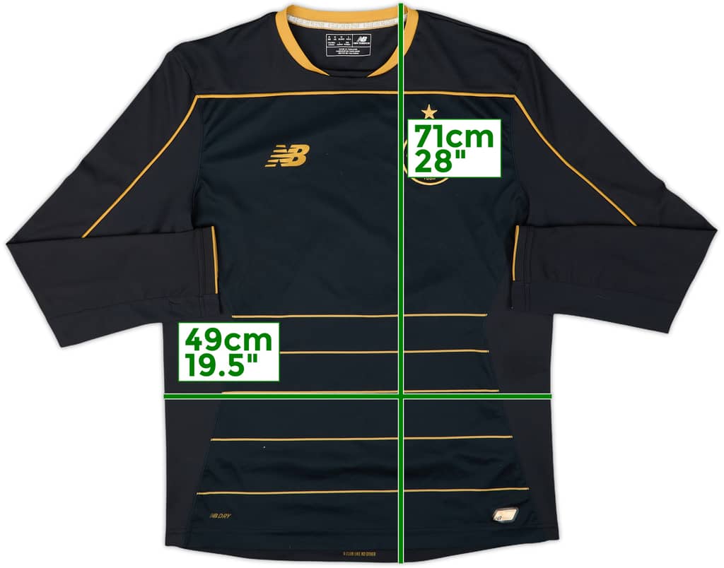 2016-17 Celtic Away L/S Shirt - 8/10 - (M)