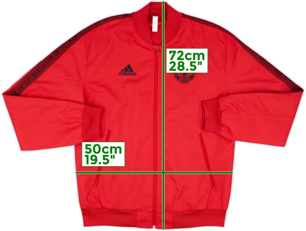 2019-20 Manchester United adidas Track Jacket - 10/10 - (S)