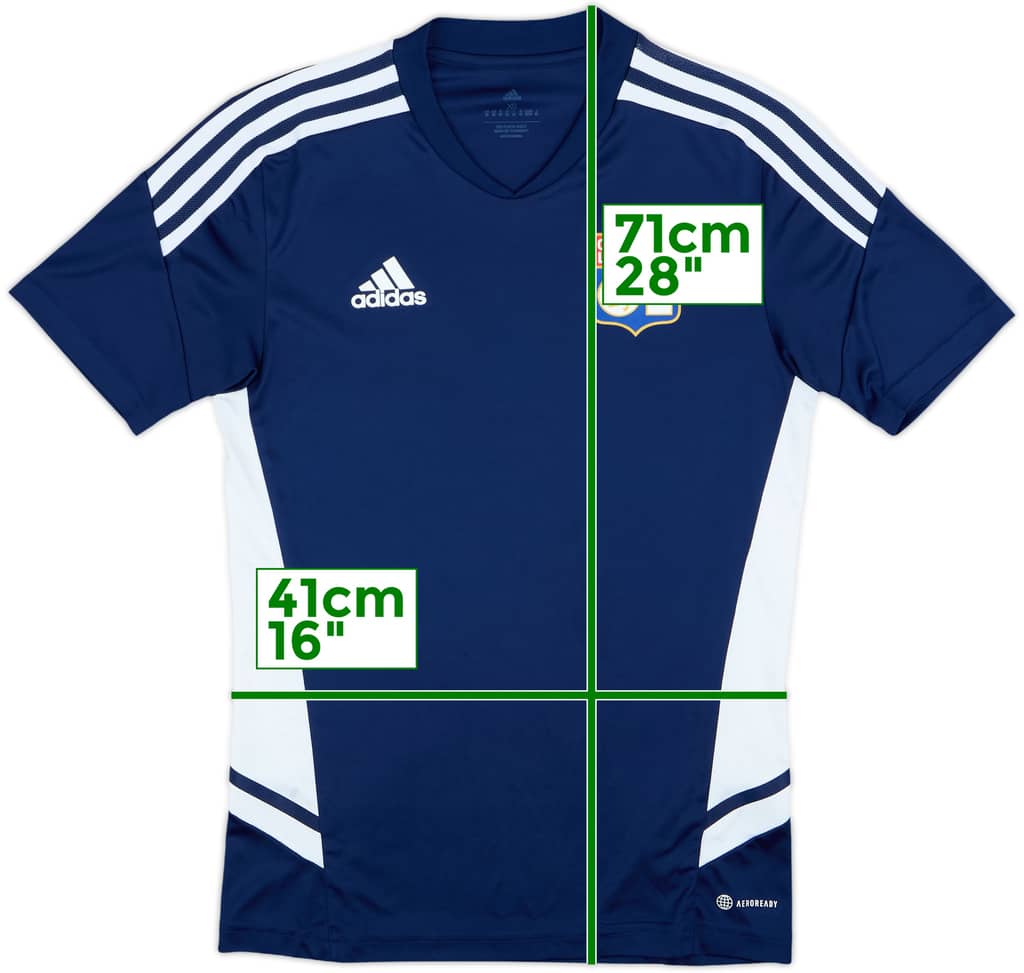 2022-23 Lyon adidas Training Shirt - 9/10 - (XS)