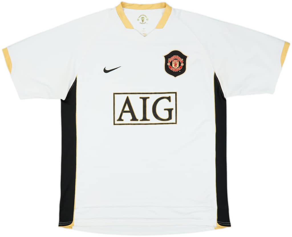 2006-08 Manchester United Away Shirt Hargreaves #4 - 7/10 - (L)