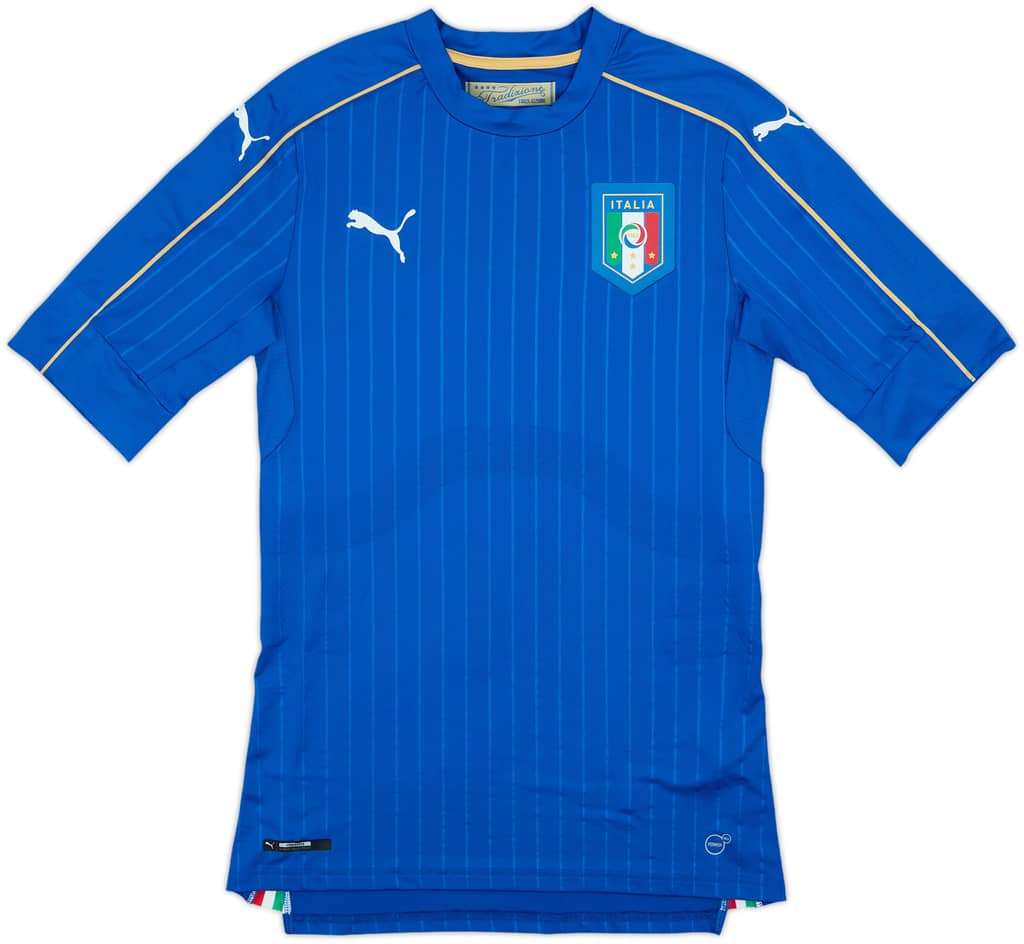 2016-17 Italy Authentic Home Shirt - 8/10 - (L)