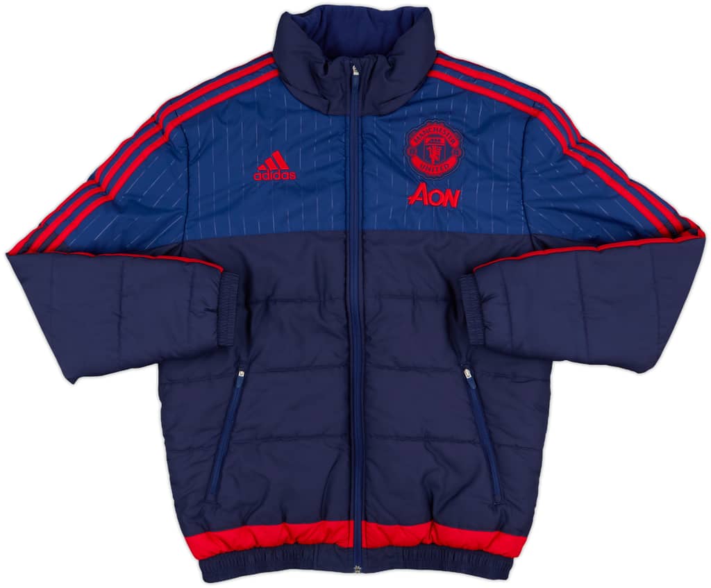 2015-16 Manchester United adidas Padded Jacket - 8/10 - (M/L)