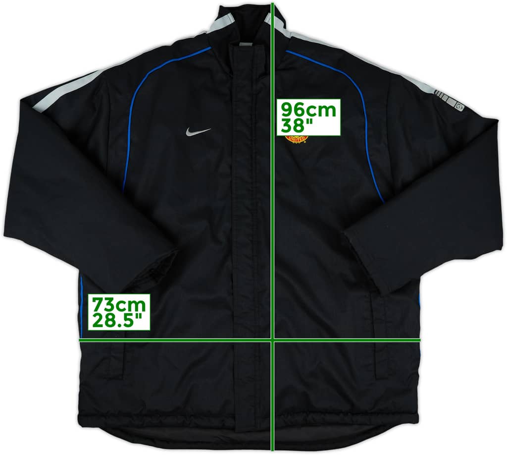 2002-03 Manchester United Nike Padded Bench Coat - 9/10 - (XL)