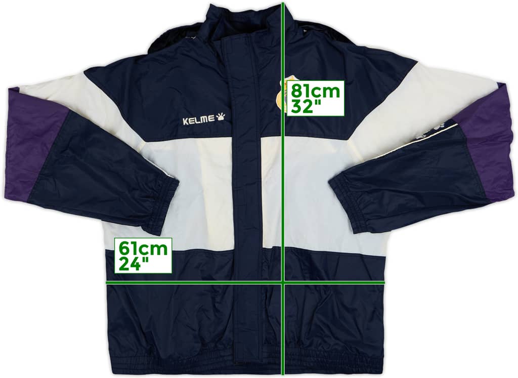 1997-98 Real Madrid Kelme Hooded Rain Jacket - 9/10 - (XXL)