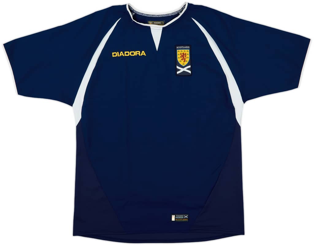 2003-05 Scotland Home Shirt - 9/10 - (XL.Boys)