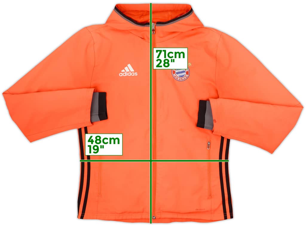 2016-17 Bayern Munich adidas Chaqueta de chándal con capucha - 5/10 - (S)