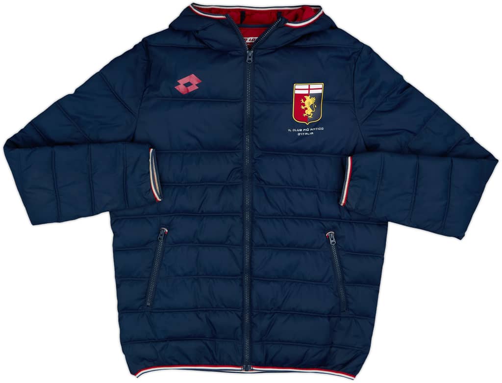 2016-17 Genoa Lotto Padded Bench Coat - 8/10 - (M)