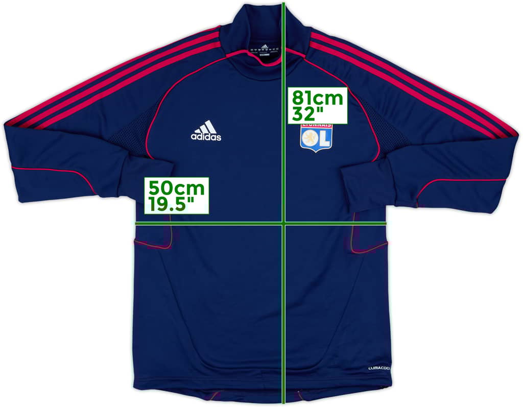 Top de entrenamiento adidas del Lyon 2011-12 - 8/10 - (M/L)
