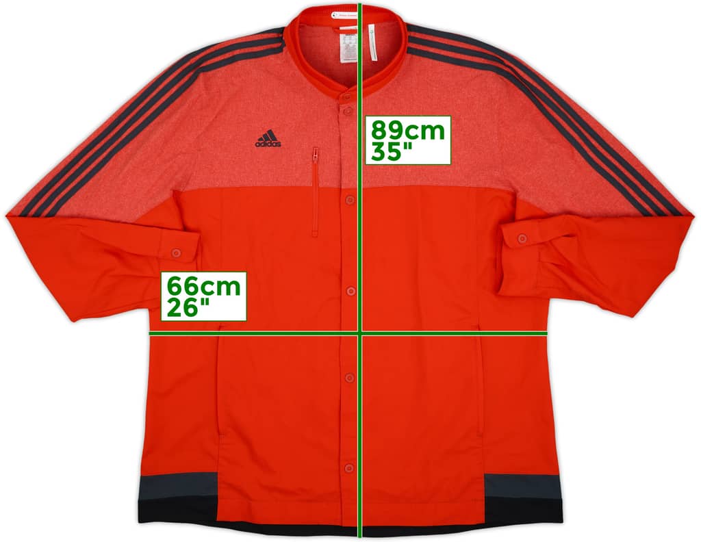 2015-16 Bayern Munich adidas Track Jacket - 8/10 - (XXL)