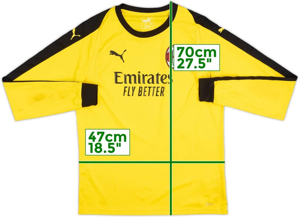 Camiseta Puma de entrenamiento de manga larga del AC Milan 2018-19 - 6/10 - (M)