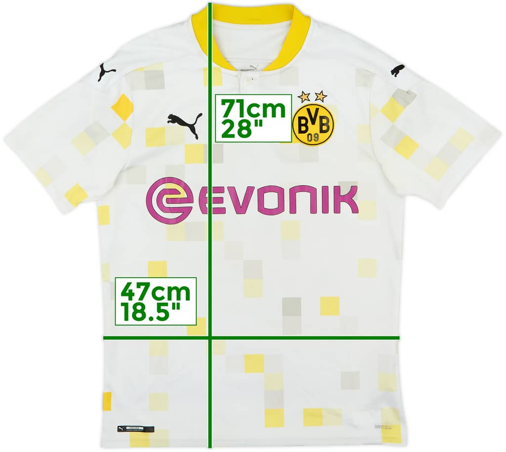 2020-21 Borussia Dortmund Away Cup Shirt - 7/10 - (M)