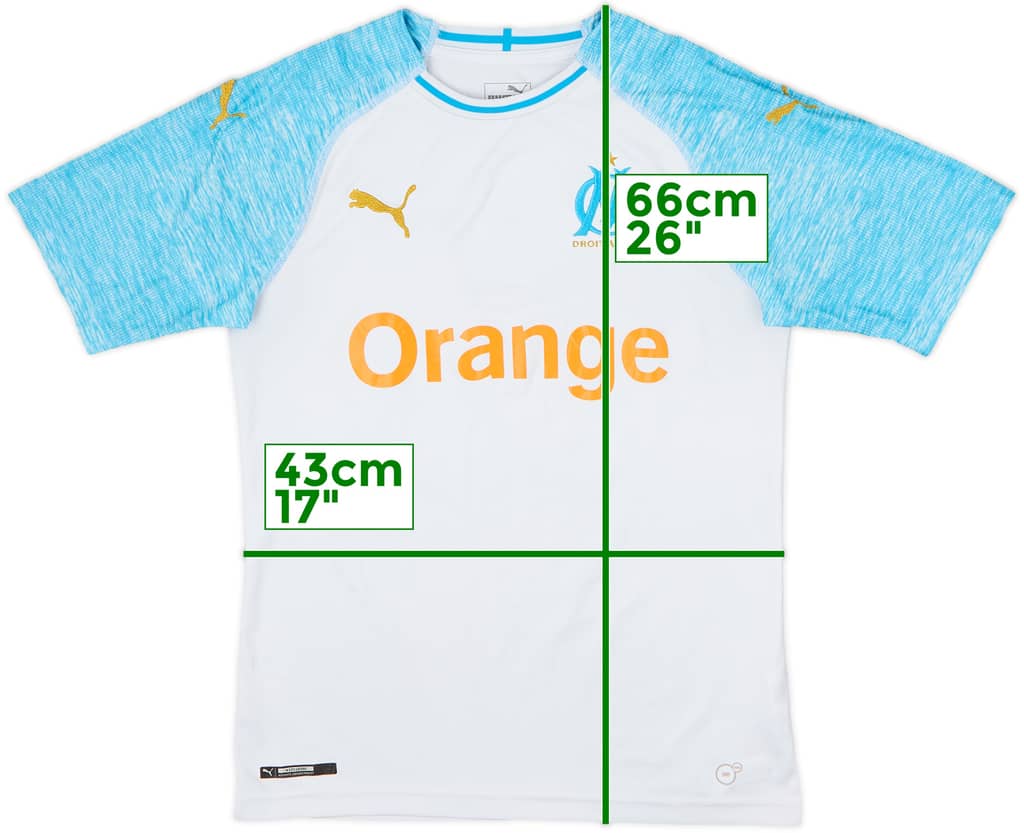 2018-19 Olympique Marseille Home Shirt - 6/10 - (XS)