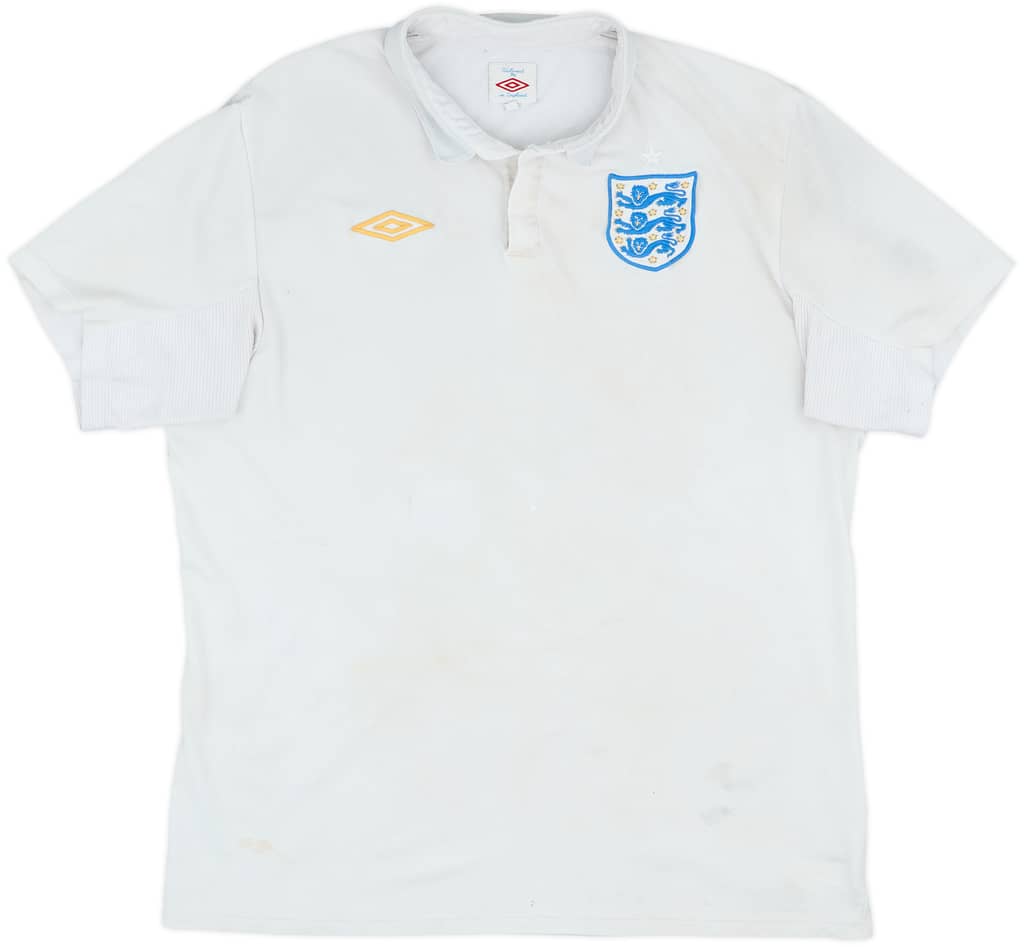 2009-10 England Home Shirt - 3/10 - (L)