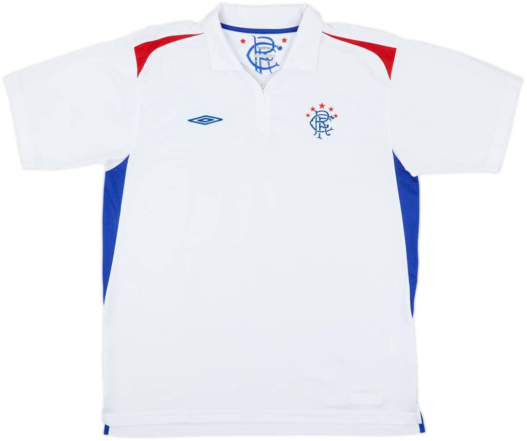 2007-08 Rangers Umbro 1/4 Zip Polo Shirt - 8/10 - (L)