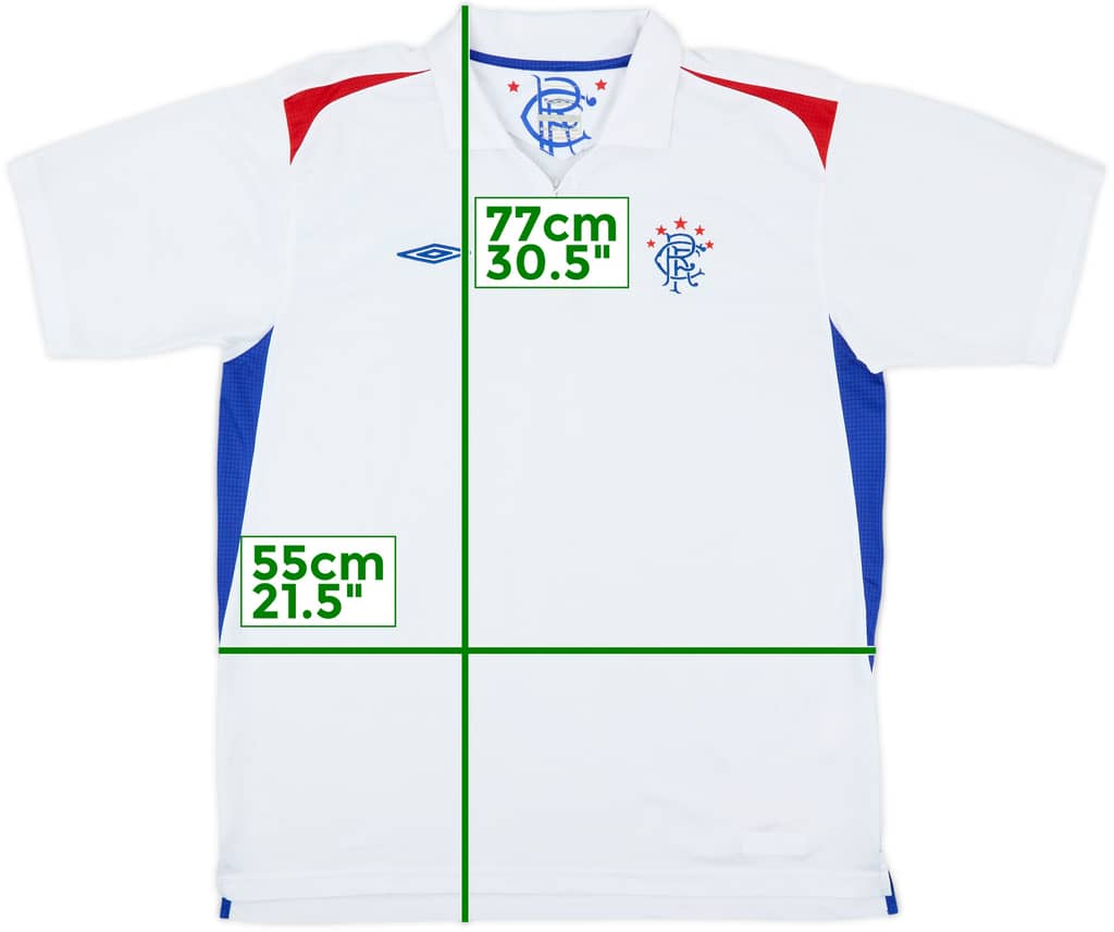 2007-08 Rangers Umbro 1/4 Zip Polo Shirt - 8/10 - (L)