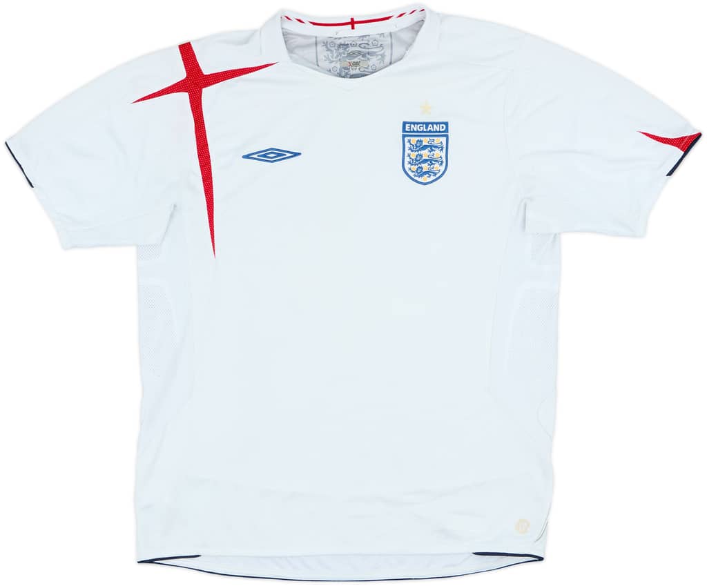 2005-07 England Home Shirt - 5/10 - (L)