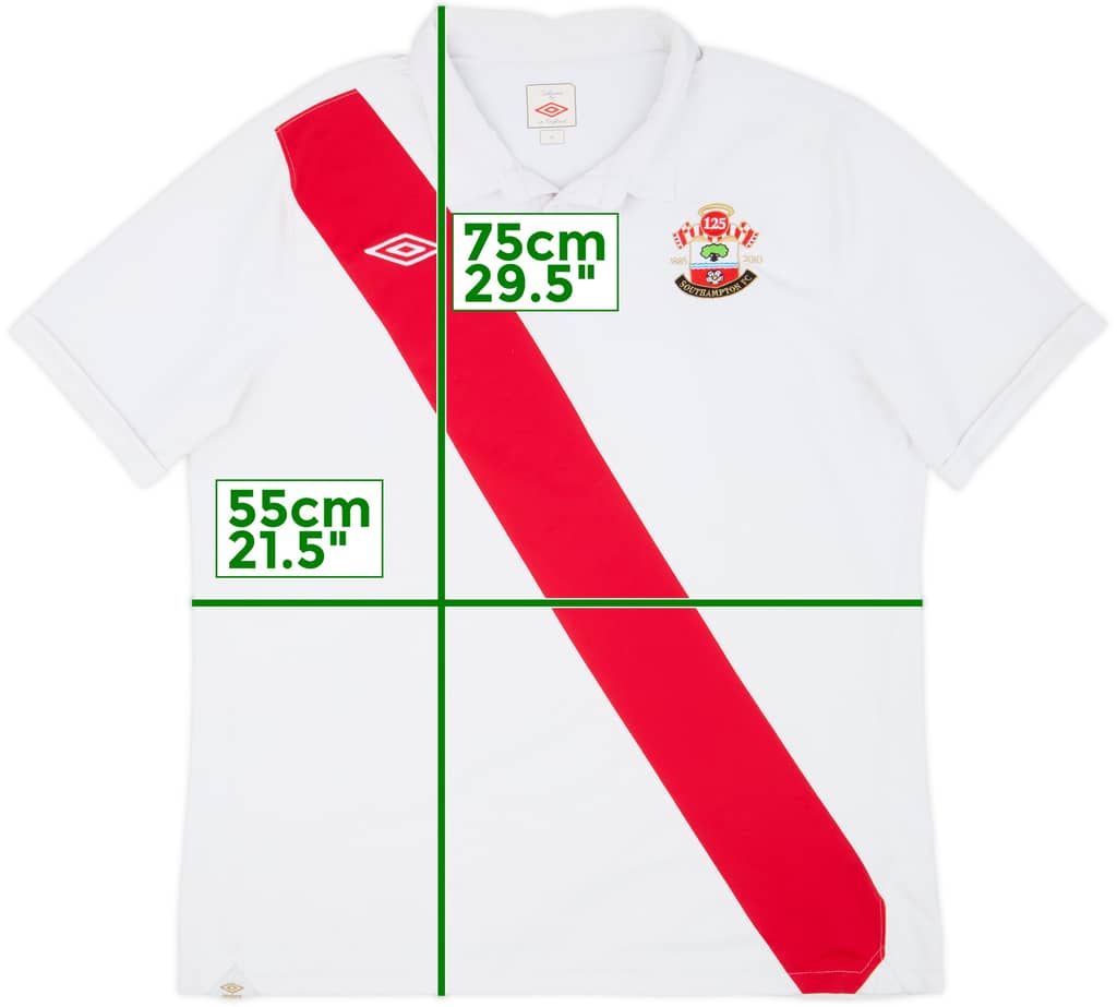 2010-11 Southampton 125 Years Home Shirt - 8/10 - (XL)